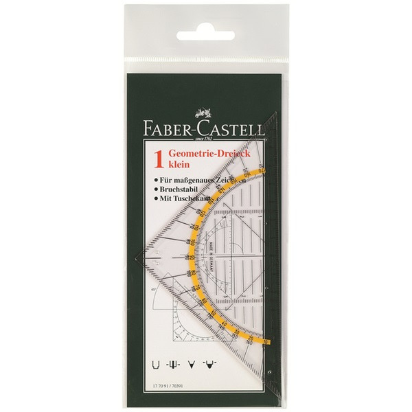 Faber-Castell 177091 Прозрачный 1шт угольник
