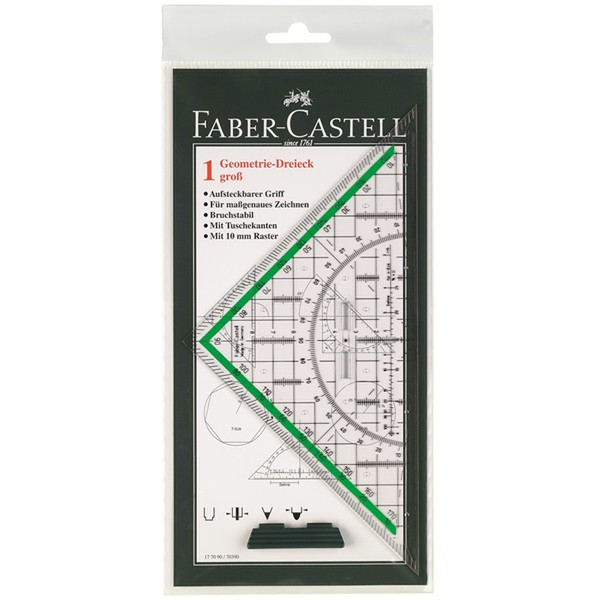 Faber-Castell 177090 Прозрачный 1шт угольник