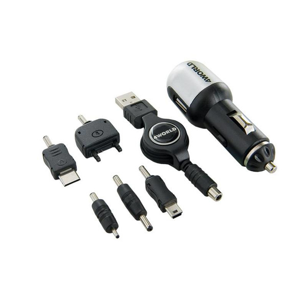 4World 06494 Auto,Indoor Black mobile device charger