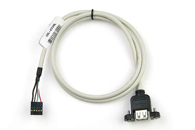 Supermicro CBL-0339L 0.85m IDC USB A Black,Grey USB cable