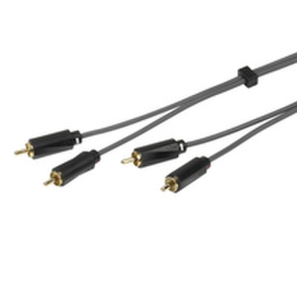 Vivanco Kabel / Adapter 0.75m 2 x RCA 2 x RCA Schwarz