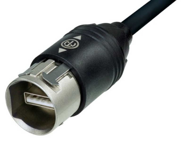 Neutrik NKUSB-3 3м USB A USB A Черный, Cеребряный кабель USB