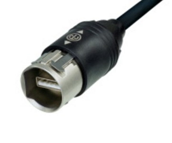 Neutrik NKUSB-1 1м USB A USB A Черный, Cеребряный кабель USB