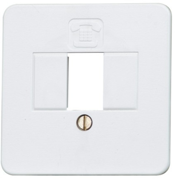 Kopp 345913085 White switch plate/outlet cover