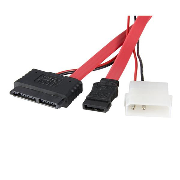 StarTech.com 12in Micro SATA to SATA with LP4 Power Adapter Cable SATA cable