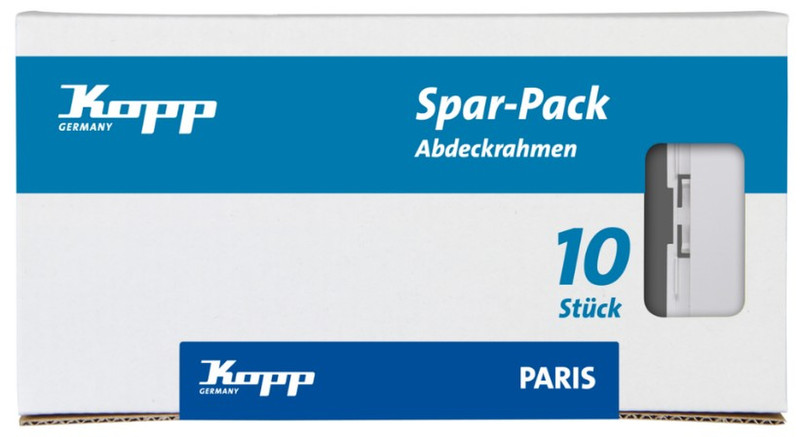 Kopp 402002013 White switch plate/outlet cover