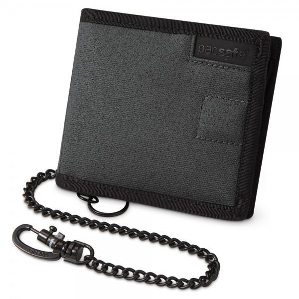 Pacsafe Z100 Unisex Canvas,Polyester Charcoal wallet