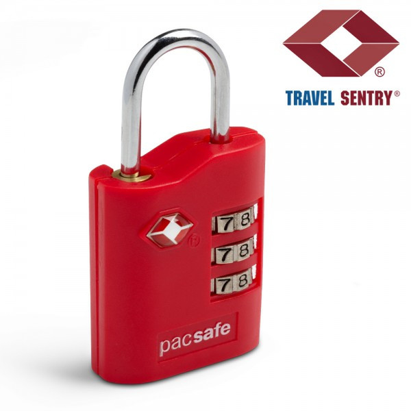 Pacsafe Prosafe 700 Luggage combination lock Пластик, Цинк Красный