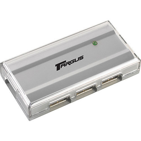 Targus Mini USB 2.0 4-Port Hub 480Mbit/s Silver interface hub