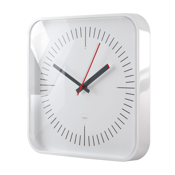 Sigel WU121 Quartz wall clock Квадратный Белый настенные часы