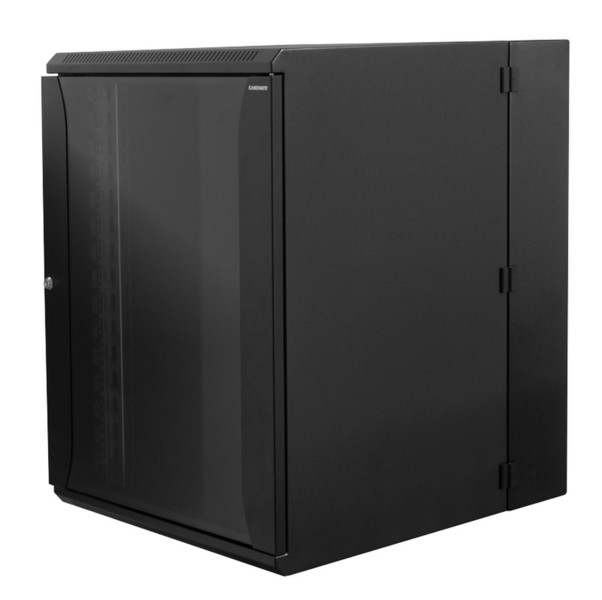 LogiLink W12D65B Wandverteiler 12U Schwarz Rack