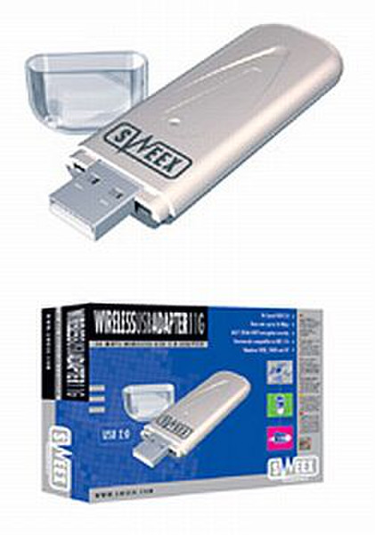 Sweex Wireless LAN USB 2.0 Adapter 54 Mbps 54Mbit/s Netzwerkkarte