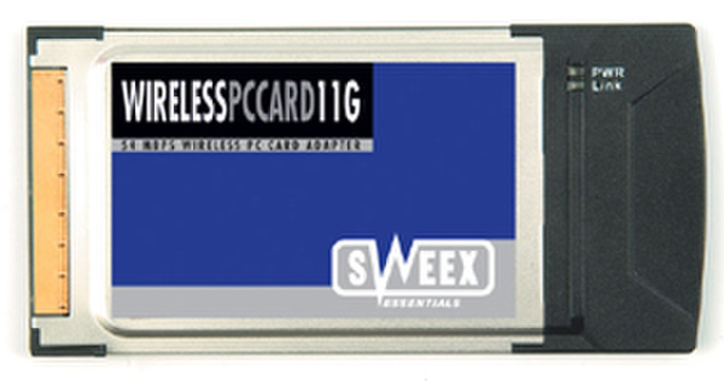 Sweex Wireless LAN PC Card 54 Mbps Internal 54Mbit/s networking card