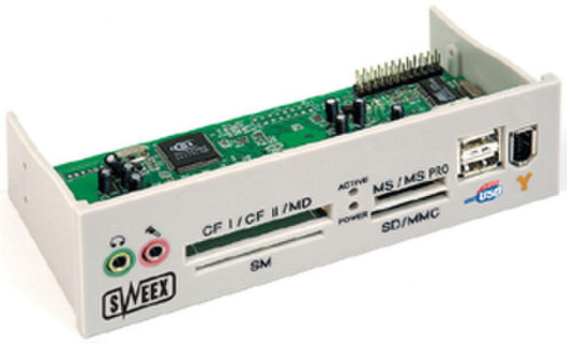 Sweex Multi Panel 8-in-1 USB 2.0 устройство для чтения карт флэш-памяти