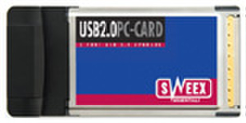 Sweex 2 Port USB 2.0 PC-Card интерфейсная карта/адаптер