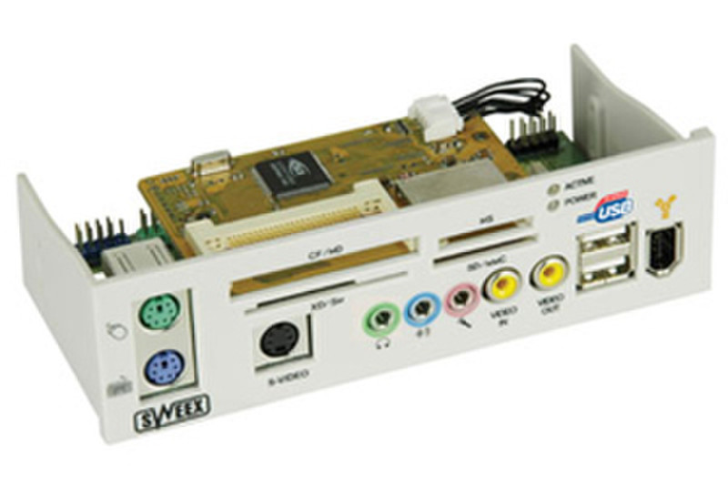 Sweex Advanced Multimedia Bay 27-in-1 USB 2.0 устройство для чтения карт флэш-памяти