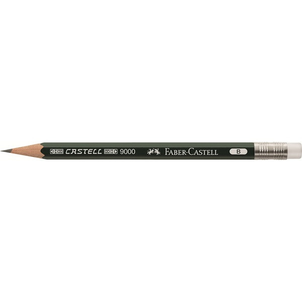 Faber-Castell CASTELL 9000 Черный 1шт цветной карандаш