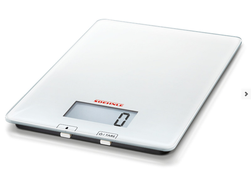 Soehnle 65118 1 Rechteck Electronic kitchen scale Weiß Küchenwaage