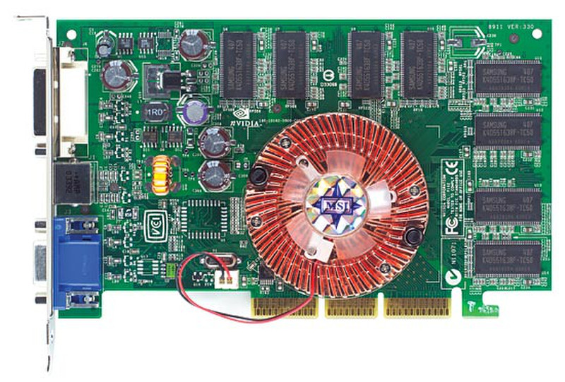 MSI FX5500-TD256 GeForce FX 5500 GDDR видеокарта
