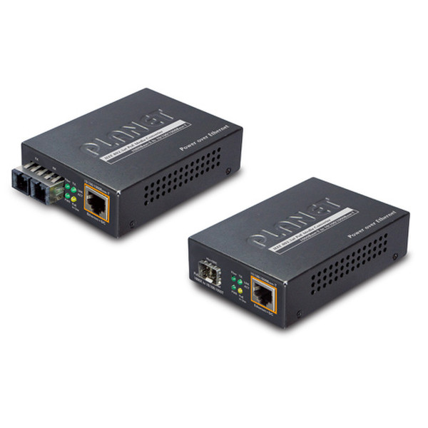 Planet GTP-805A 1000Mbit/s Black network media converter