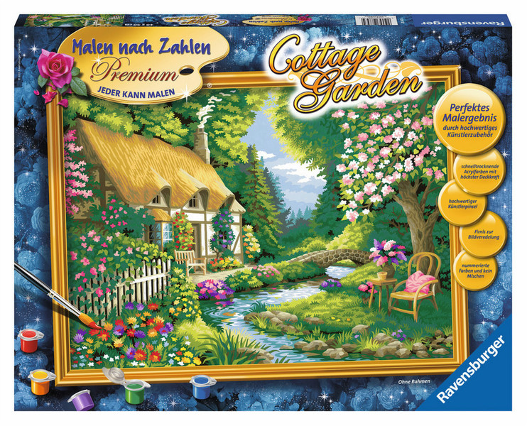 Ravensburger Cottage Garden Лист-раскраска