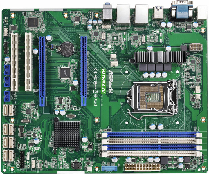 Asrock H87WSA-DL Intel H87 Socket H3 (LGA 1150) ATX motherboard