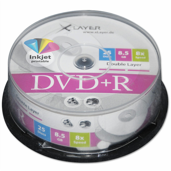 XLayer DVD+R 4.7GB 16x 4.7GB DVD+R 25Stück(e)