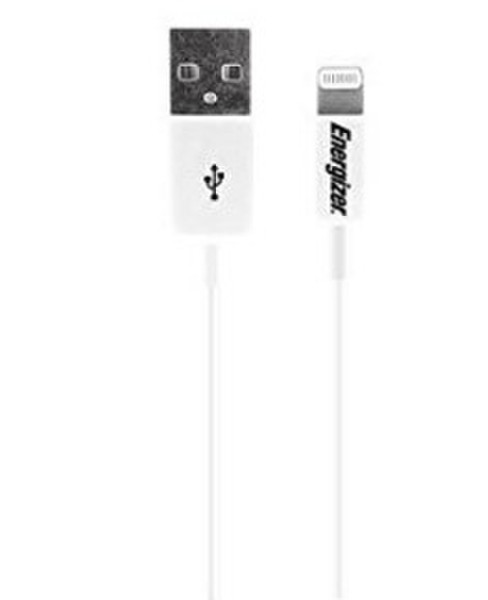 Energizer Lightning - USB2.0 2м USB A Lightning Белый