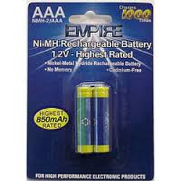 Empire XLC2-EM-NMH-2/AAA Nickel-Metal Hydride 850mAh 1.2V rechargeable battery