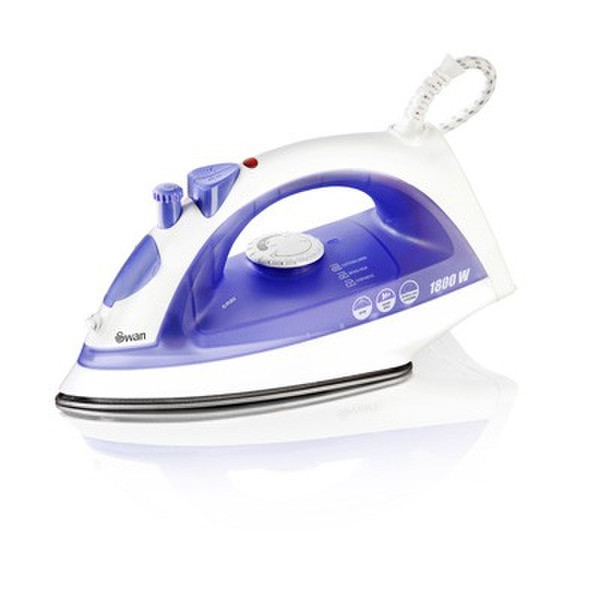 Swan SI30100N Dry & Steam iron Stainless Steel soleplate 1800W Purple iron