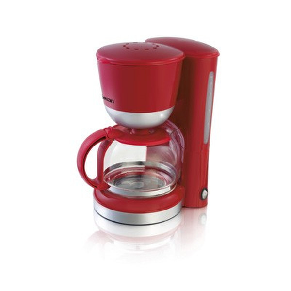 Swan SK18110REDN Drip coffee maker 1.25L 12cups Red coffee maker