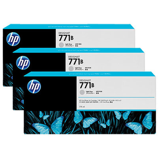 HP 771B 3-pack 775-ml Light Gray Designjet Ink Cartridges печатающая головка