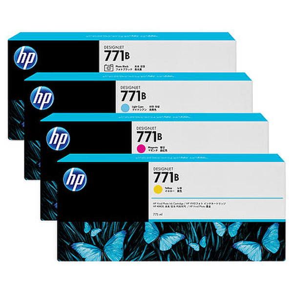 HP 771B 3-pack 775-ml Matte Black Designjet Ink Cartridges печатающая головка