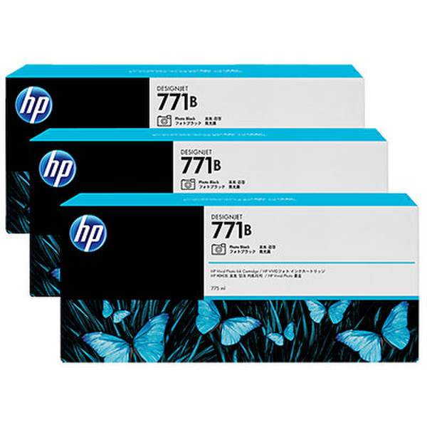 HP 771B 3-pack 775-ml Photo Black Designjet Ink Cartridges печатающая головка