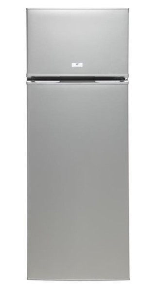 Continental Edison CEF2D227S freestanding 187L 40L A+ Silver fridge-freezer