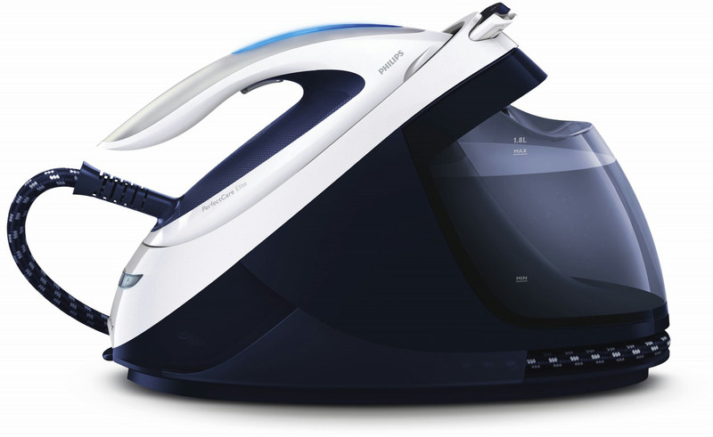 Philips PerfectCare Elite GC9625/20 1.8L T-ionicGlide soleplate Blue,White steam ironing station