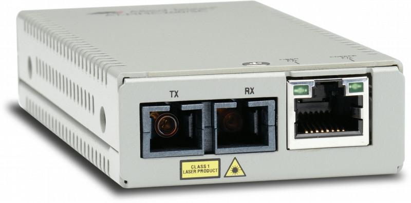 Allied Telesis AT-MMC200/SC-60 100Mbit/s 1310nm Multi-mode Silber