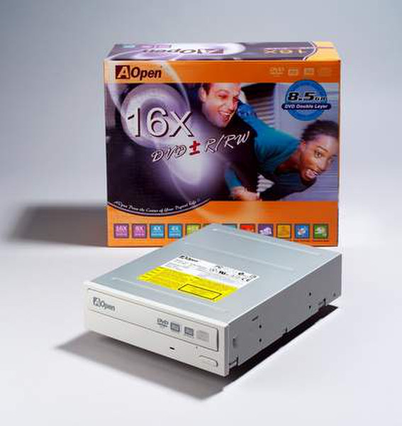 Aopen DUW1608 DVD +-RW Chameleon Multi colour drive Eingebaut Grau Optisches Laufwerk