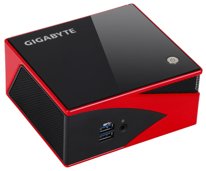 Gigabyte GB-BXA8-5557 Socket FP2 (µBGA-827) 2100GHz A8-5557M 0.88L sized PC Black,Red PC/workstation barebone