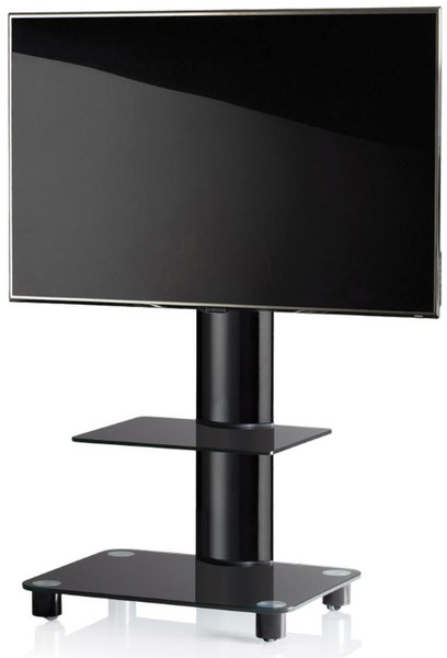 VCM Morgenthaler 17116 Flat panel Multimedia stand Black multimedia cart/stand