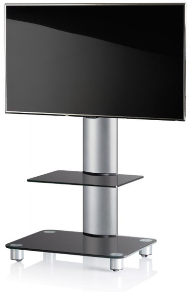 VCM Morgenthaler 17090 Flat panel Multimedia stand Алюминиевый, Черный multimedia cart/stand