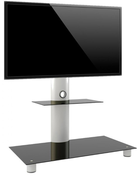 VCM Morgenthaler 14225 Flat panel Multimedia stand Черный, Прозрачный multimedia cart/stand