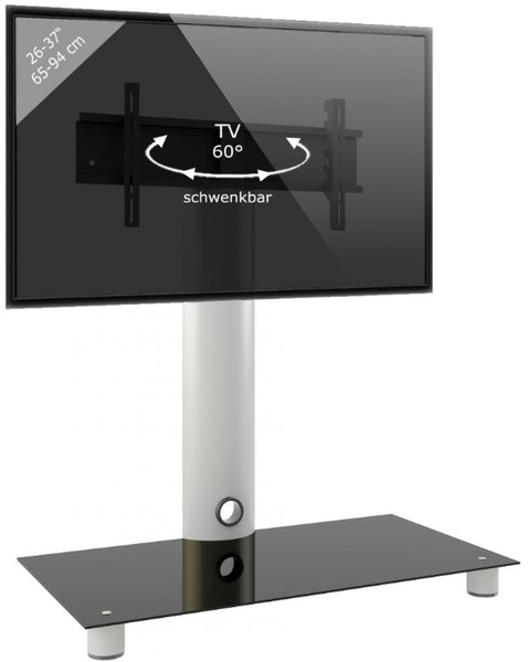 VCM Morgenthaler 14220 Flat panel Multimedia stand Black multimedia cart/stand