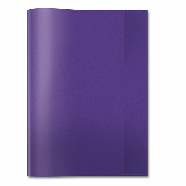 HERMA Exercise book cover PP A4 transparent/violet magazine/book cover