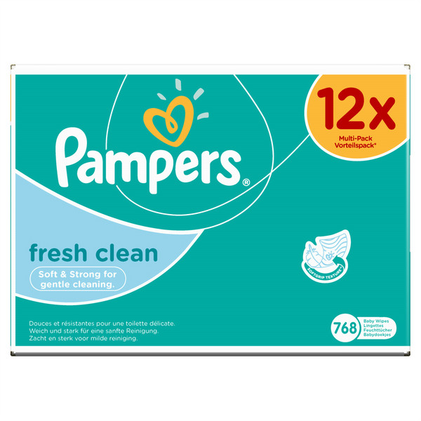 Pampers Fresh Clean 12 x 64 pcs 64шт влажные детские салфетки