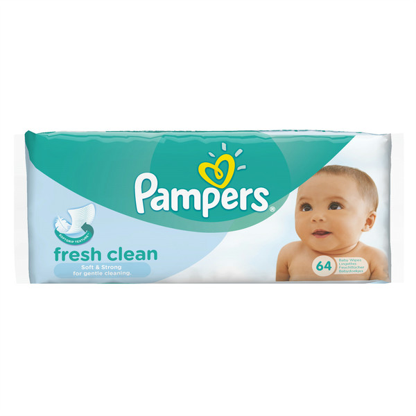 Pampers Fresh Clean 1 x 64 pcs 64шт влажные детские салфетки