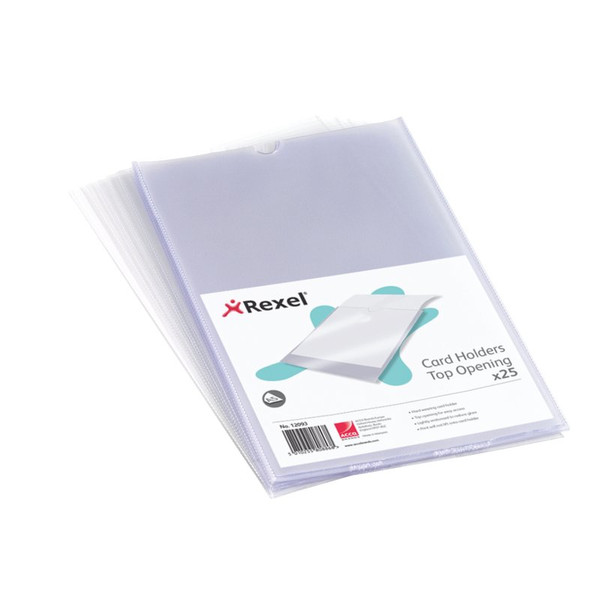 Kensington Nyrex™ A5 Card Holders 229x152mm Clear (25)