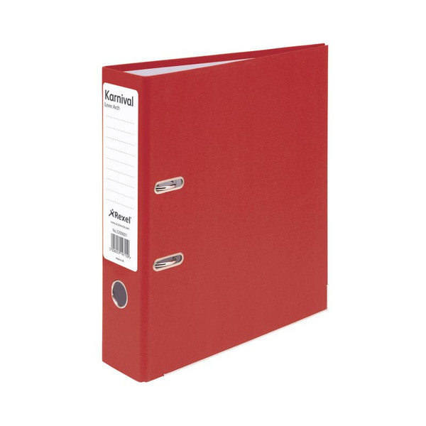 Rexel Karnival Lever Arch File A4 Red (10)