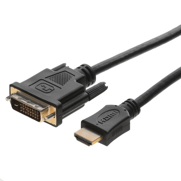 Helos 10m, HDMI/DVI-D 10m HDMI DVI-D Black