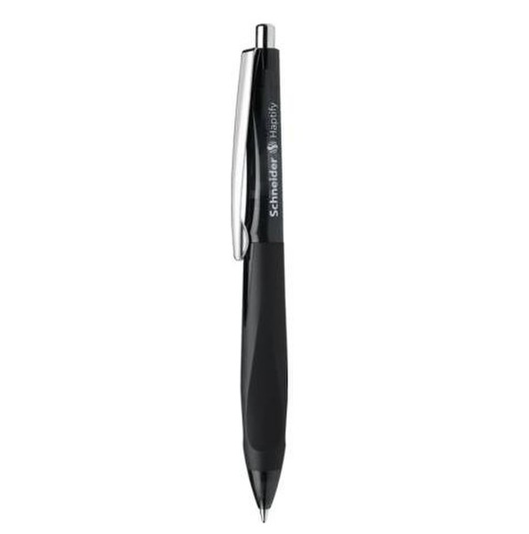 Schneider Haptify Clip-on retractable ballpoint pen Средний Черный 10шт